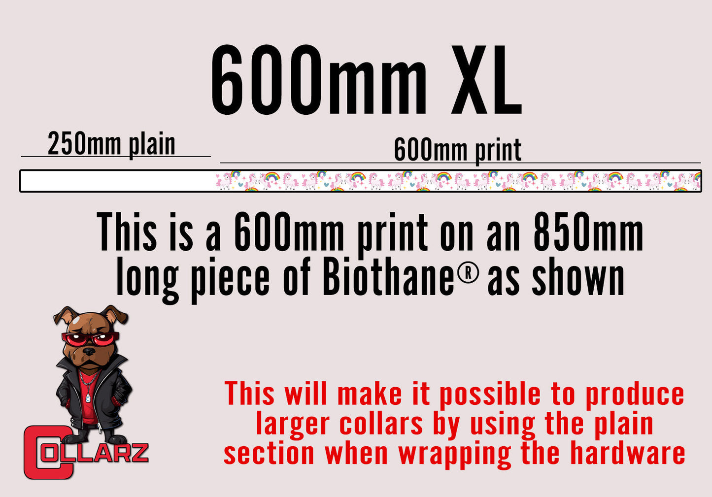 Design C069 UV printed Biothane® beta