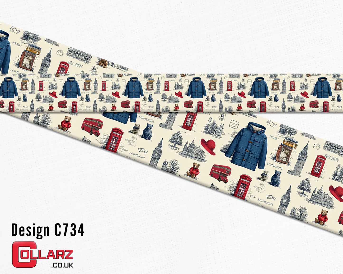 Design C734 UV printed Biothane® beta