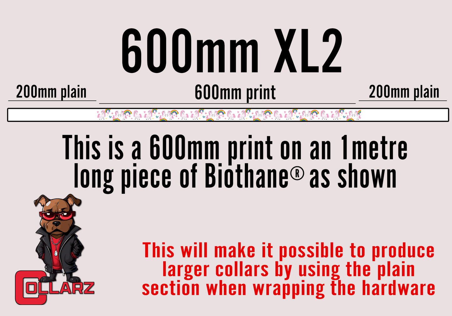 Design C232 UV printed Biothane® beta