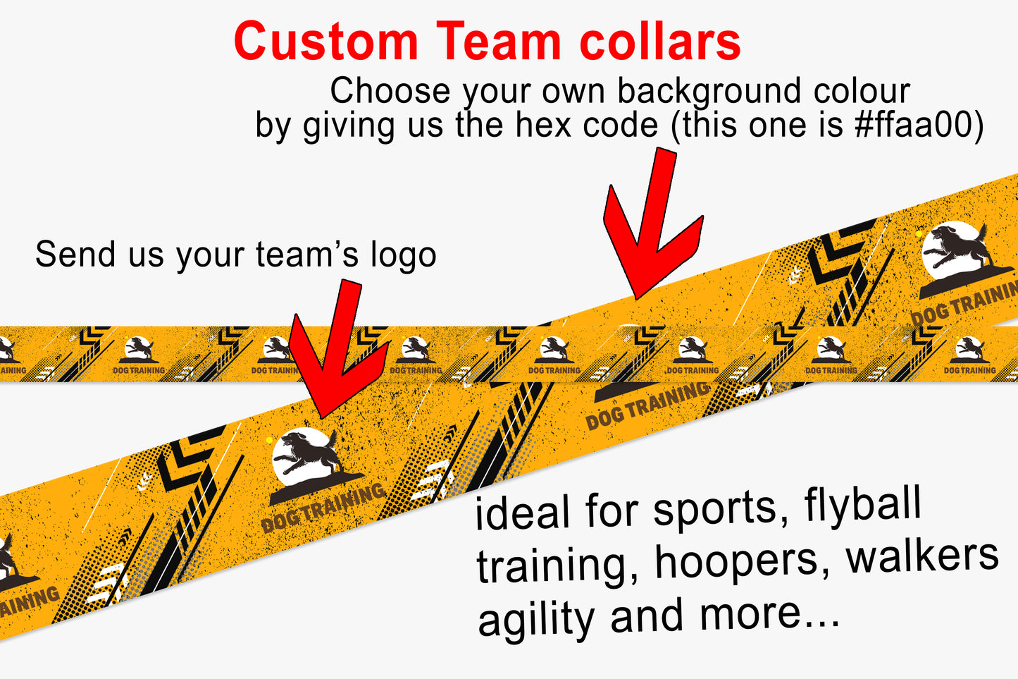 Customised Team Design UV printed Biothane® beta